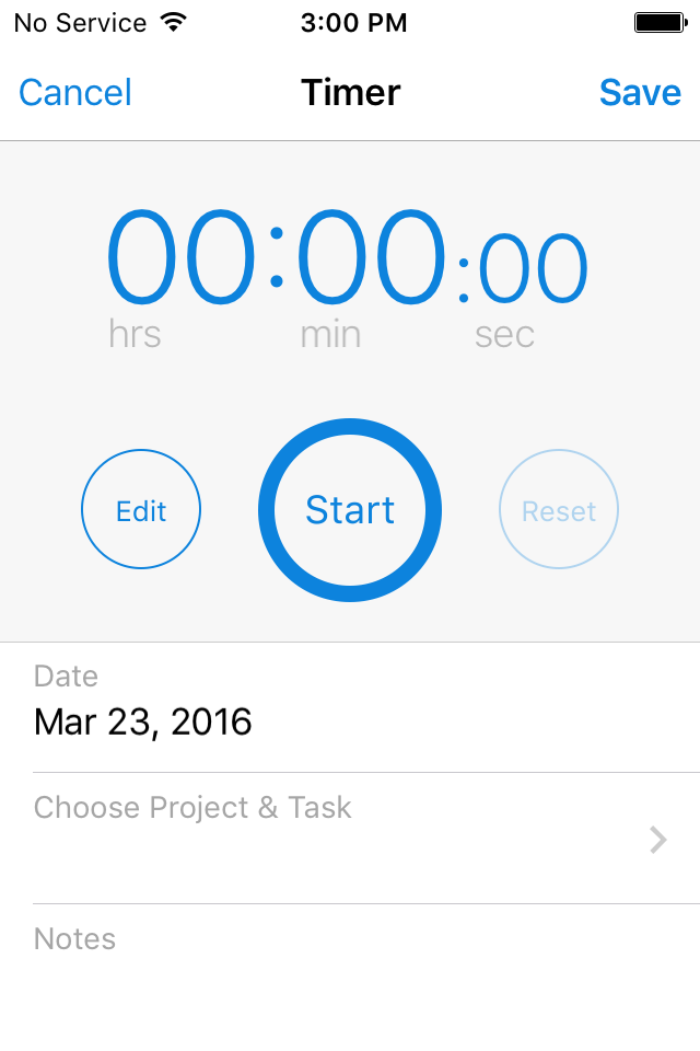 FreshBooks time tracking