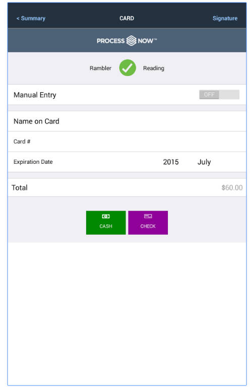 ProcessNow mobile screen