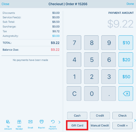 Revel gift card redemption