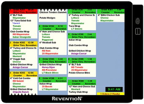 Revention kitchen display