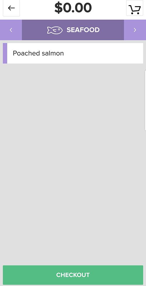 Vital Mobile screen layout