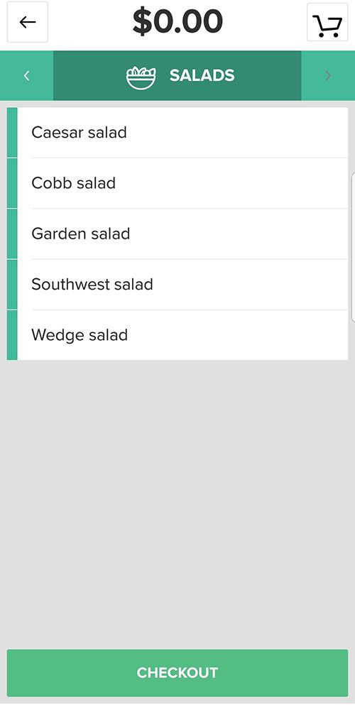 Vital screen layout example