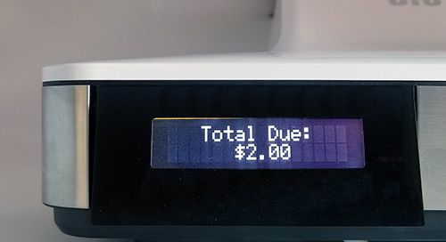 Vital E13 total due screen